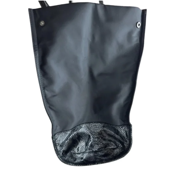 Tory Burch Ella Tote bag in Black Snake Print - Picture 2 of 11